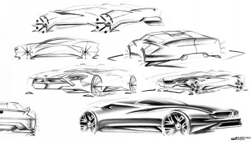 BMW MZ8 Concept Design Sketches