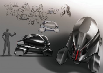 BMW Quart Concept by Yujin Kim - Design Sketches