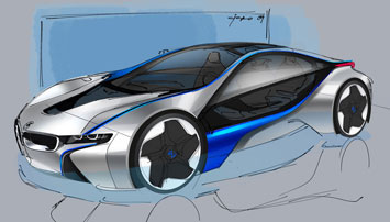 BMW Vision EfficientDynamics Design Sketch