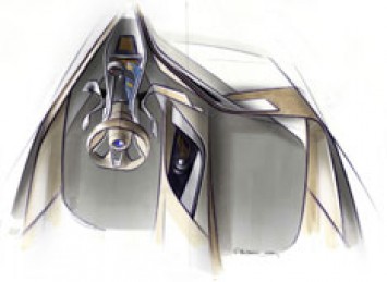 BMW Vision EfficientDynamics Interior Design Sketch