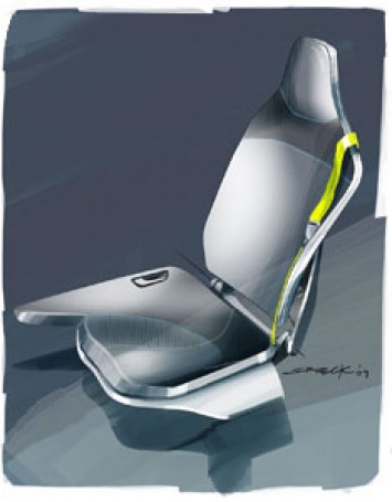 BMW Vision EfficientDynamics Interior Design Sketch