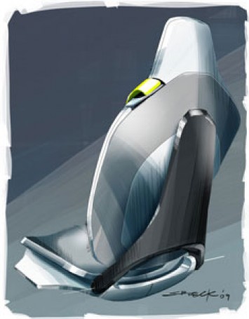 BMW Vision EfficientDynamics Interior Design Sketch