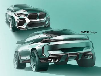 BMW X6M Competition Design Sketch Render