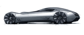 Bugatti Aerolithe Concept Design Sketch