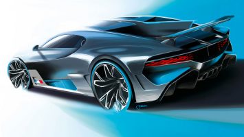 Bugatti Divo Design Sketch Render