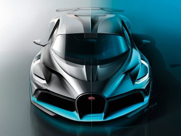 Bugatti Divo Design Sketch Render