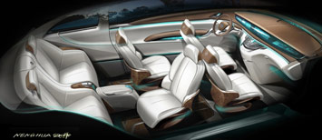 Buick Business Concept Interior Design Sketch