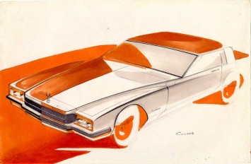 Buick Design Sketch Render Illustration by Gray Counts