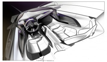 Cadillac Urban Luxury Concept Interior Design Sketch