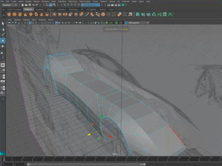 Car design process using Maya and ZBrush – Part 1