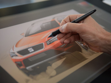 Car Design at SEAT - Design Sketching on the Cintiq