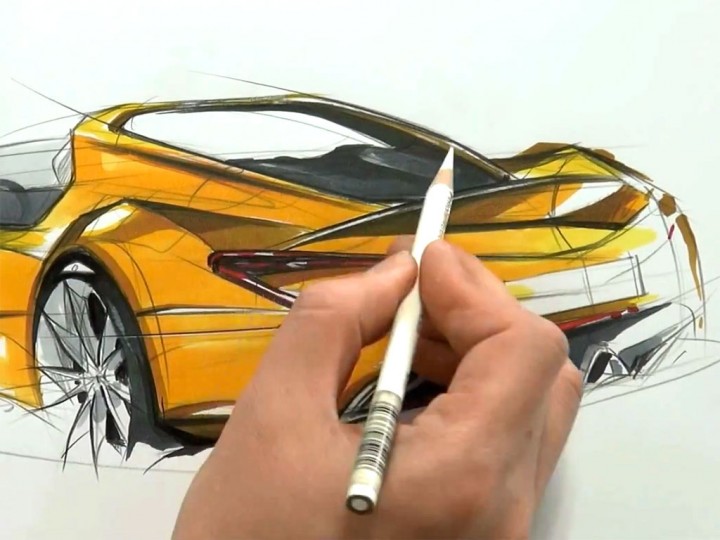 Car Sketching Video