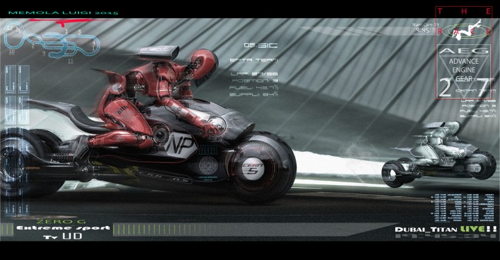 Cern 05 Bike Concept and Droid by Luigi Memola - Design Render