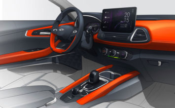 Chery SUV Interior Design Sketch Render