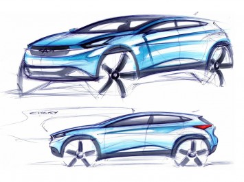 Chery TX Concept Design Sketches