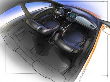 Chevrolet Onix Interior Design Sketch