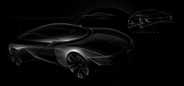 Chrysler Halcyon Concept Design Sketch Render