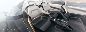 Chrysler Halcyon Concept Interior Design Sketch Render