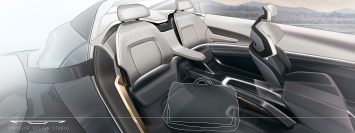 Chrysler Halcyon Concept Interior Design Sketch Render