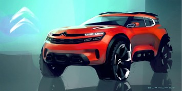 Citroen AirCross Concept Digital Design Sketch