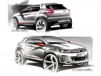 Citroen C-XR Concept - Design Sketches