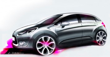 Citroen C3 Design Sketch