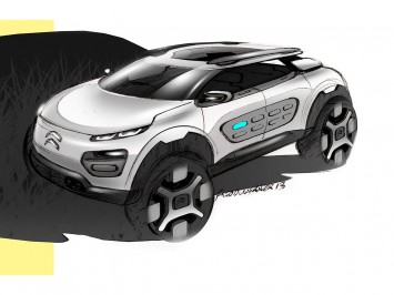 Citroen C4 Cactus Design Sketch by Frederic Duvernier