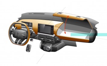 Citroen C4 Cactus Interior Design Sketch