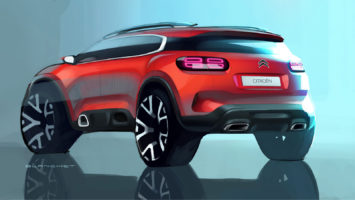 Citroen C5 Aircross Design Sketch Render