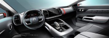 Citroen C5 Aircross Interior Design Sketch Render