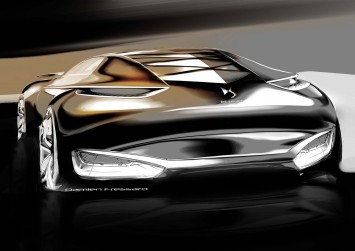 Citroen Divine DS Concept - Design Sketch by Damien Fressard