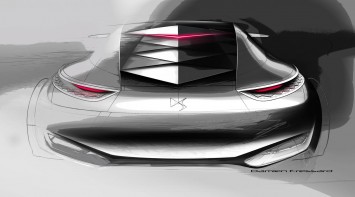 Citroen Divine DS Concept - Design Sketch by Damien Fressard