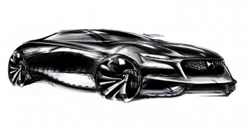 Citroen Divine DS Concept - Design Sketch by Damien Fressard