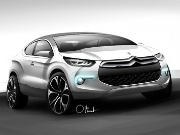 Citroen DS High Rider Concept Design Sketch