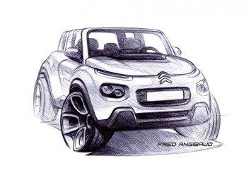 Citroen E-Mehari - Design Sketch by Fred Angibaud