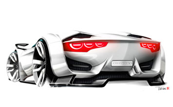 Citroen GT Concept Design Sketch