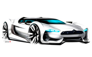 Citroen GT Concept Design Sketch