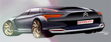 Citroen Metropolis Concept Design Sketch