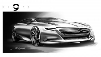 Citroen Numero 9 Concept Design Sketch