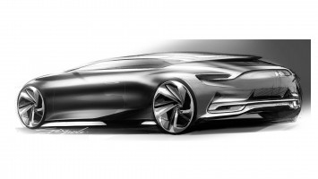 Citroen Numero 9 Concept Design Sketch