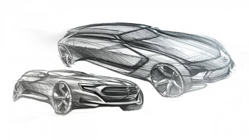 Citroen Numero 9 Concept Design Sketch