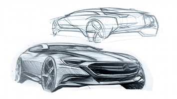 Citroen Numero 9 Concept Design Sketch