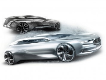 Citroen Numero 9 Concept Design Sketch