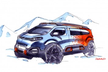 Citroen SpaceTourer Hyphen Concept Design Sketch