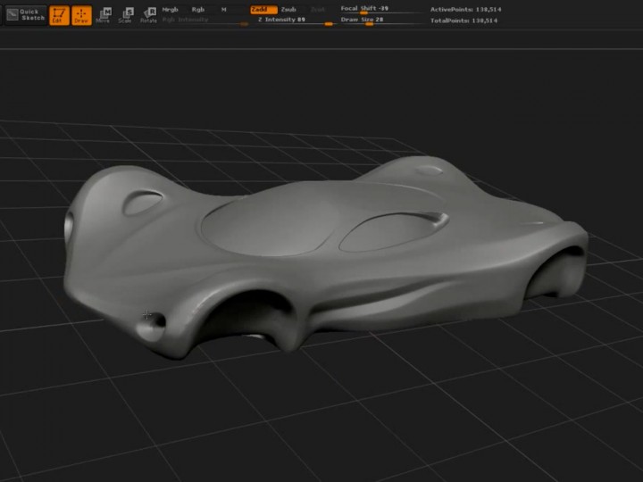 Concept Car Sketching in 3D – part 1