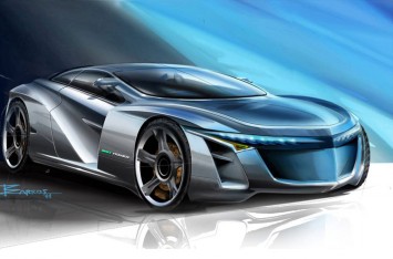 Concept Car Design Sketch by Nelson Barros