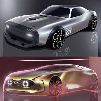 Concept Design Sketch Renders by Mark Przeslawski