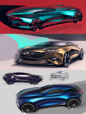 Concept Design Sketches by Cameron Bresn