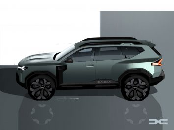 Dacia Bigster Concept Design Sketch Render