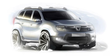 Dacia Duster Design Sketch